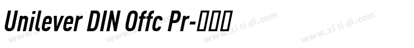 Unilever DIN Offc Pr字体转换